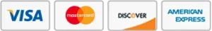 Accepted payment cards