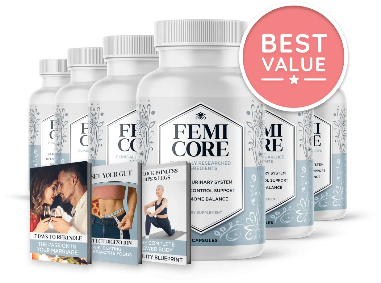 FemiCore six-bottle package