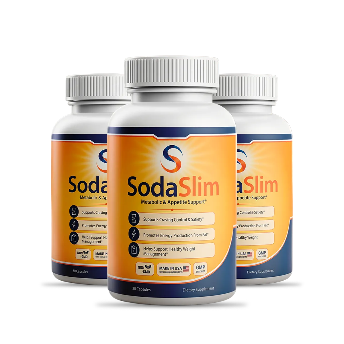 3 SodaSlim bottles